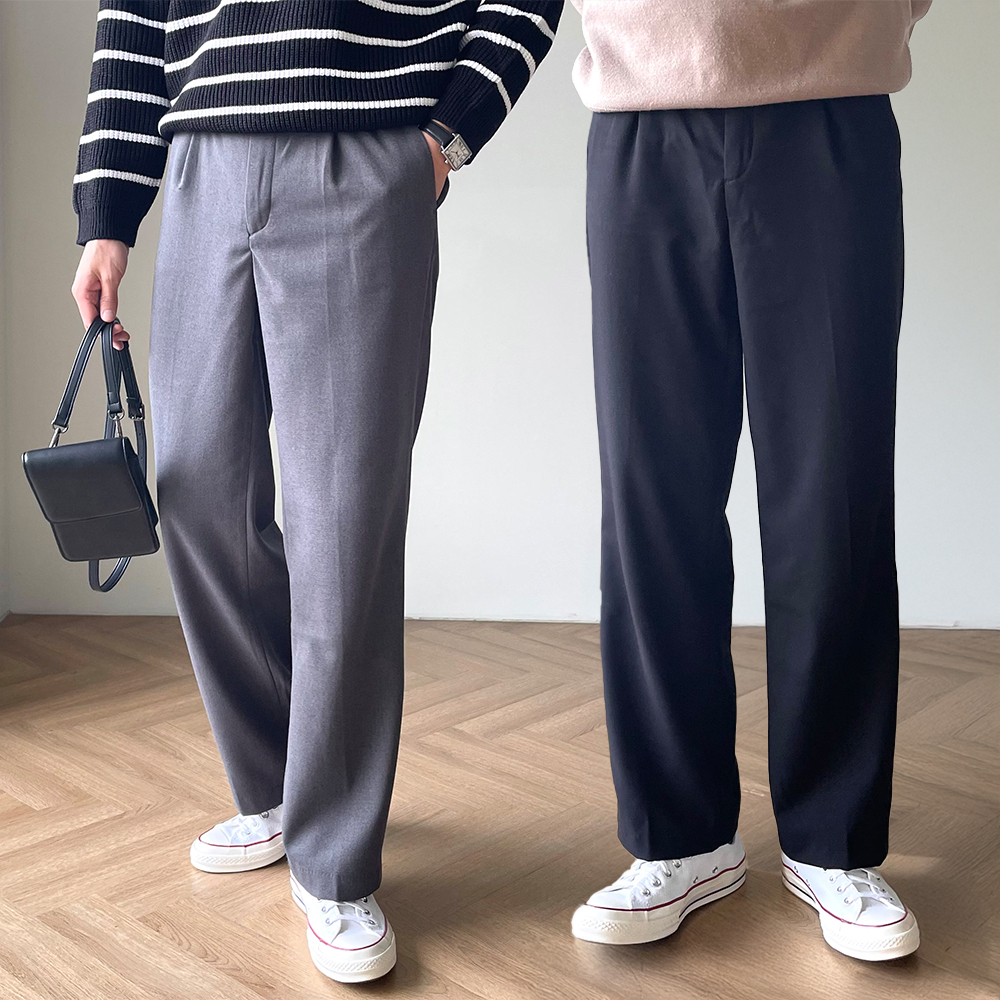 남성기모슬랙스 남자겨울슬랙스 기모정장바지 - 상품 이미지