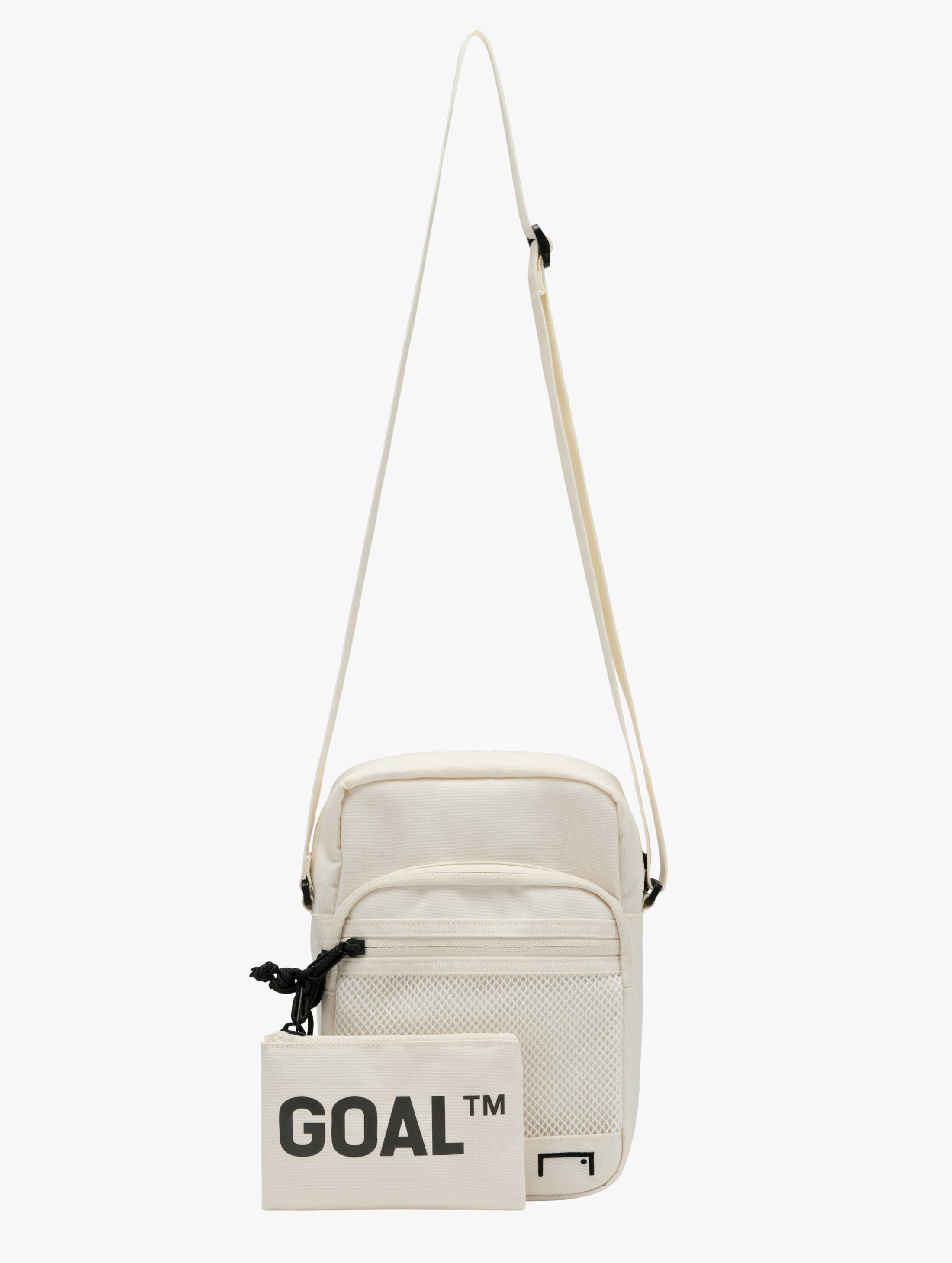 ESSENTIAL GOAL MINI CROSS BAG-OFF WHITE - 상품 이미지