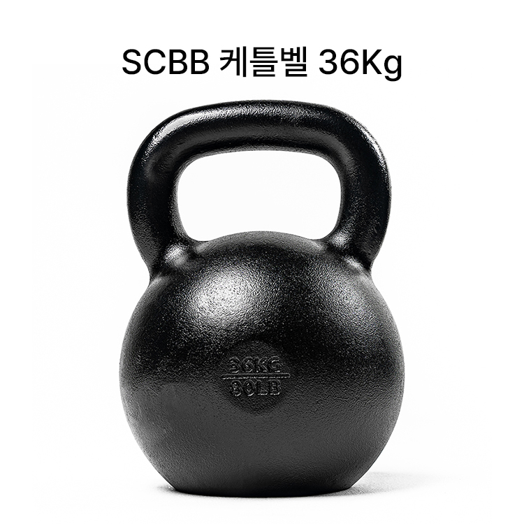 SCBB 하드스타일 E-COAT 프리미엄 케틀벨 홈트 크로스핏 헬스 36kg, 1개 - 상품 이미지
