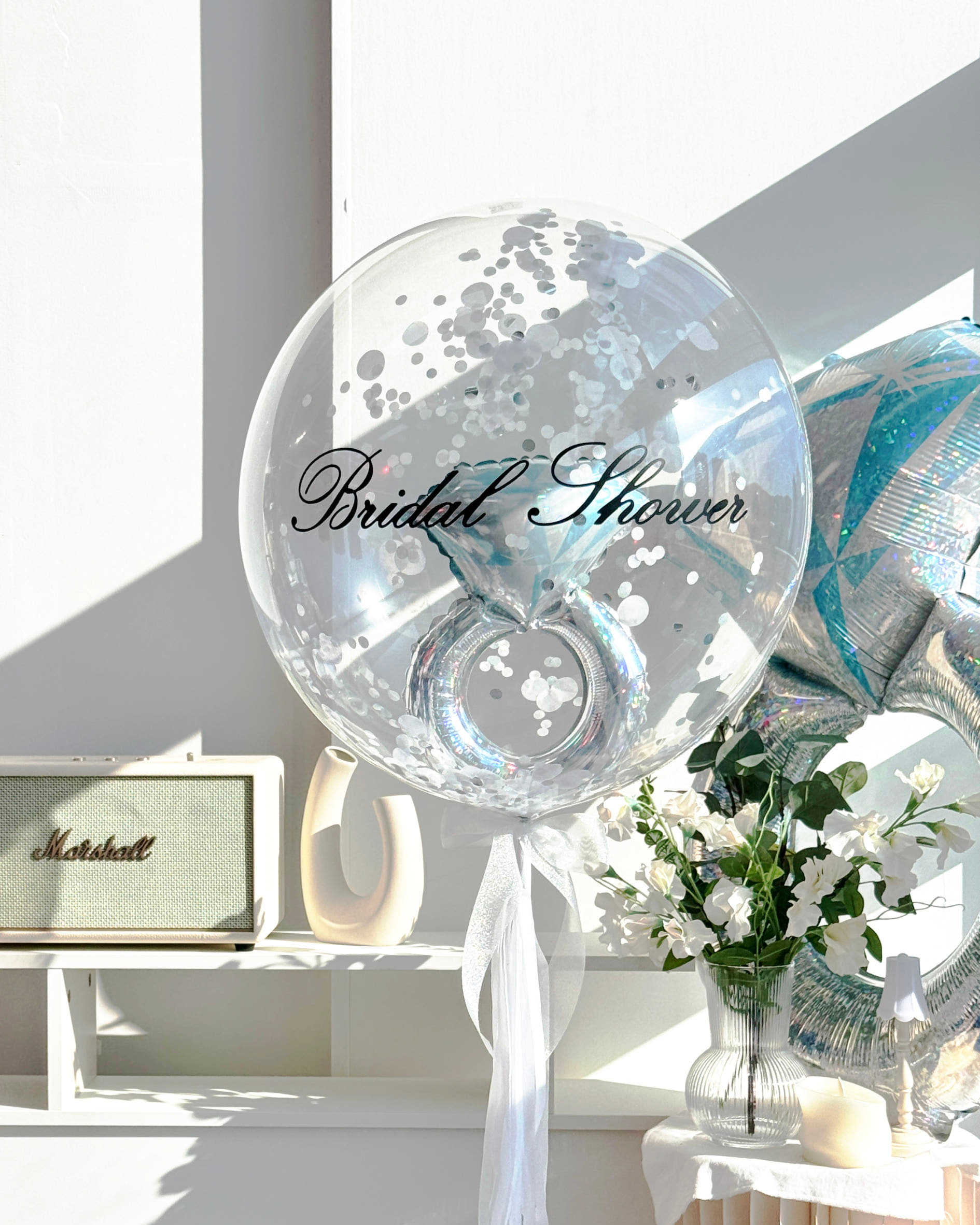 [헬륨] 반지 490mm 화동풍선 브라이덜샤워 웨딩풍선 웨딩촬영 결혼식 프로포즈 픽업가능