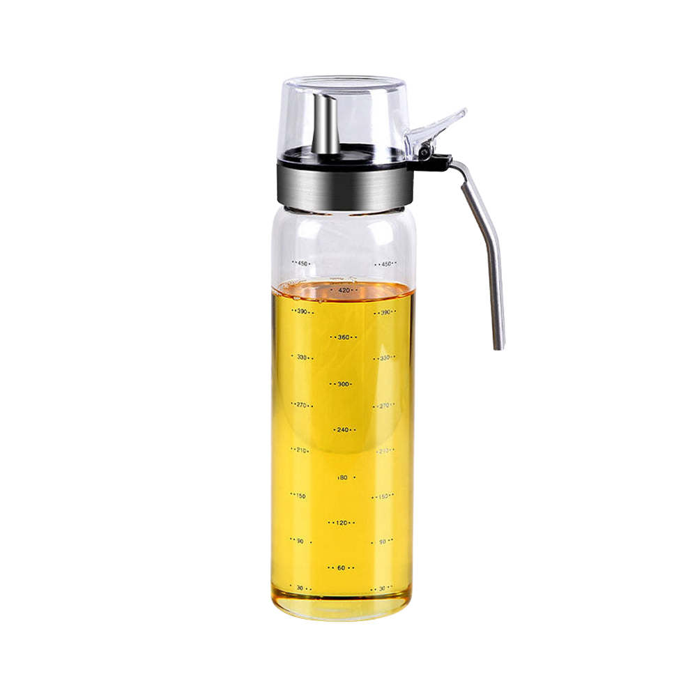 원터치 유리 오일병 식초 기름 들기름 참기름병 통 500ml - 상품 이미지