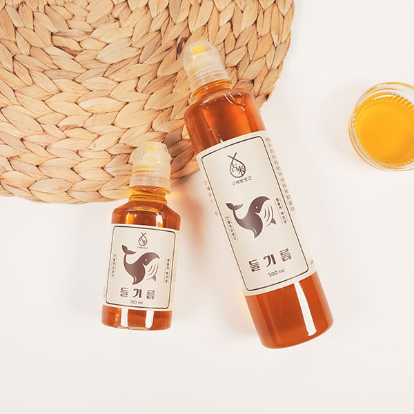 해외여행 캠핑에 편리한 마개 사용으로 흐르지 않는 저온 압착 생들기름 180ml, 1개 - 상세 이미지 5