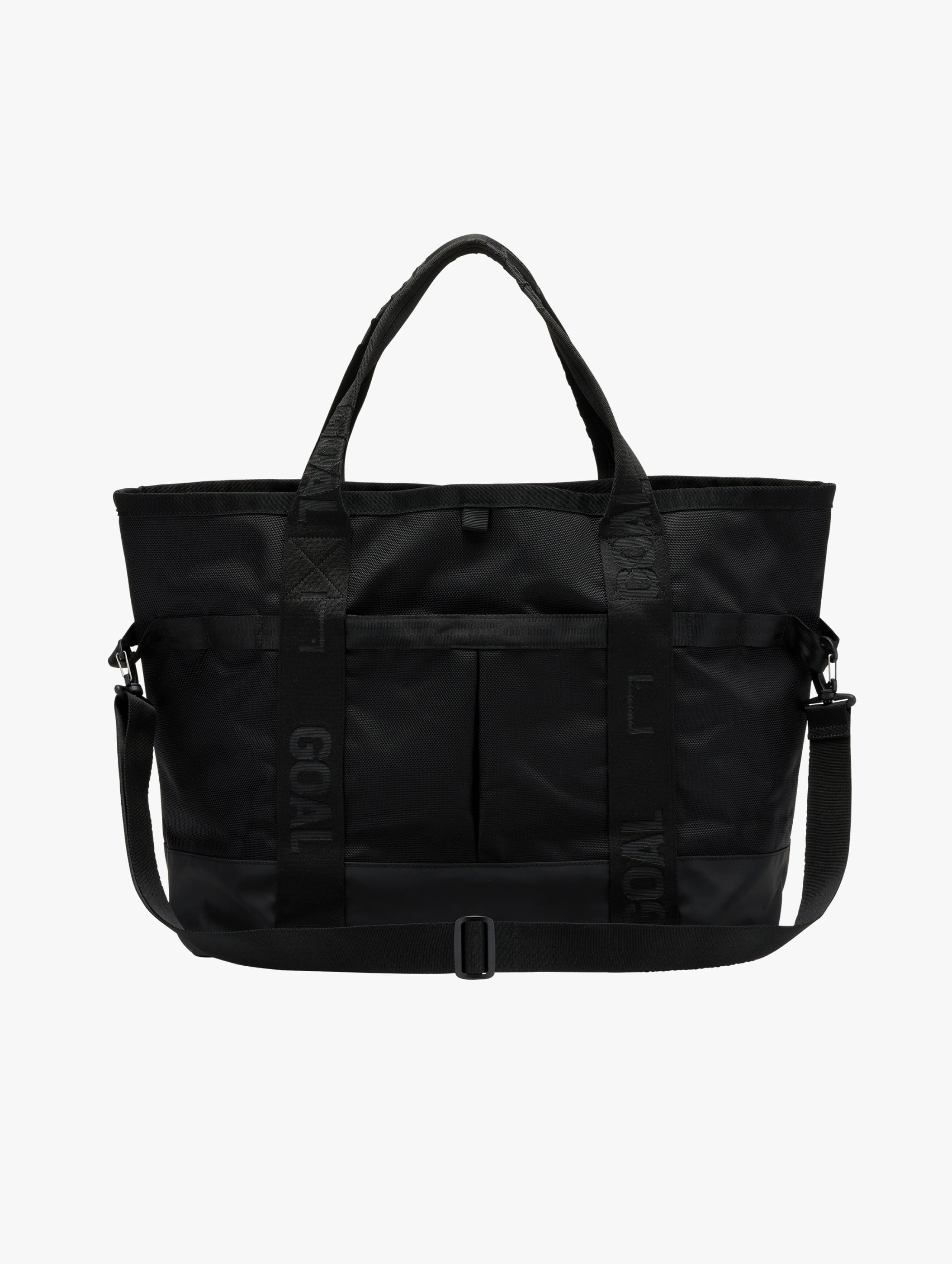 NYLON EXTRA LARGE TOTE BAG-BLACK - 상품 이미지