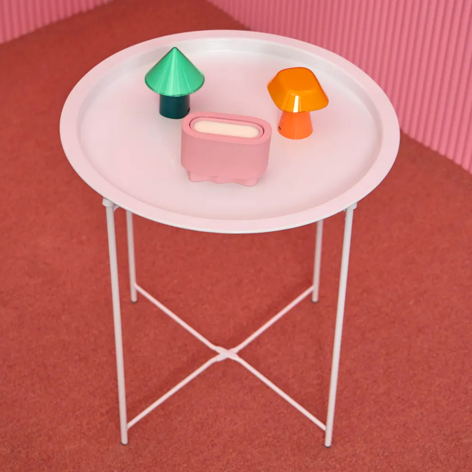 접이식 원형 테이블 좁은 공간 틈새 보관 미니멀 사이즈 1인용 테이블