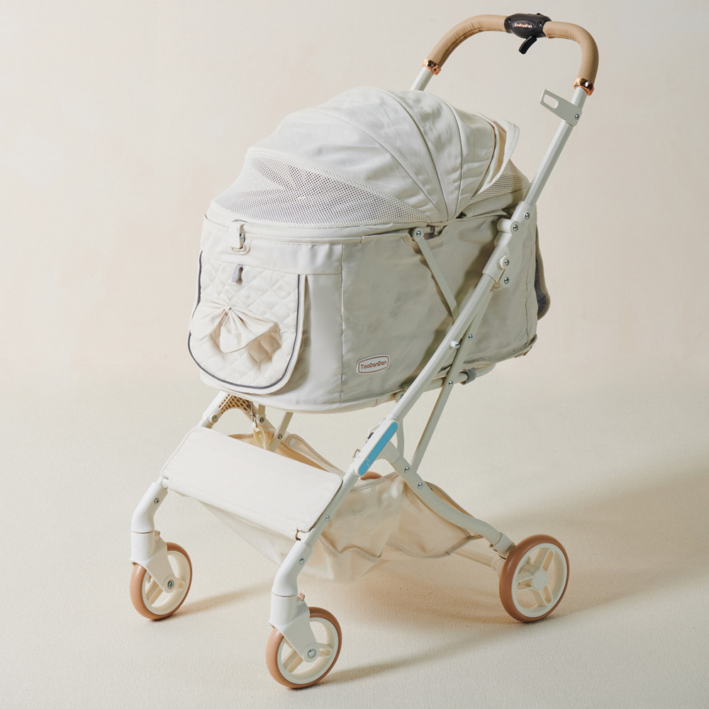 개과천선 프릴 반려동물 유모차 강아지 고양이 원터치 개모차 접이식