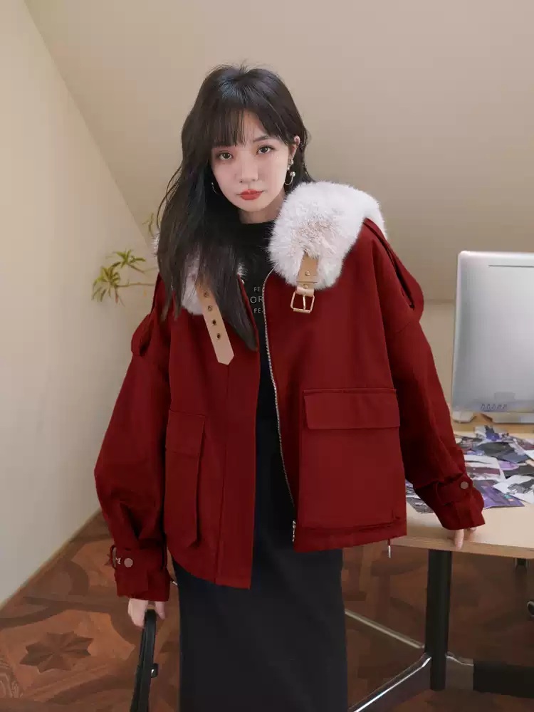 퍼카라 루즈핏 자켓 - 상세 이미지 5