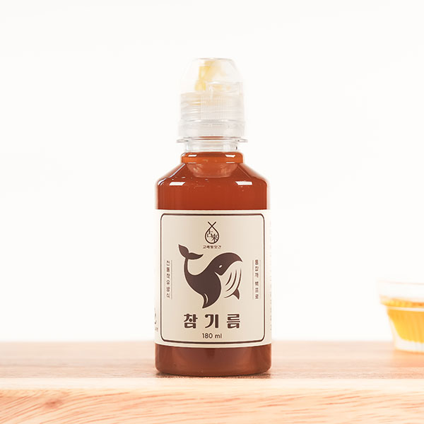 해외여행 캠핑에 편리한 마개 사용으로 흐르지 않는 저온 압착 참기름 180ml, 1개