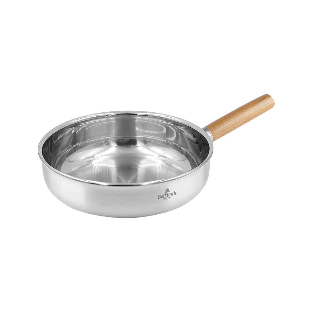 벨락 24cm 스텐 프라이팬+전용 케이스+우드 손잡이 세트