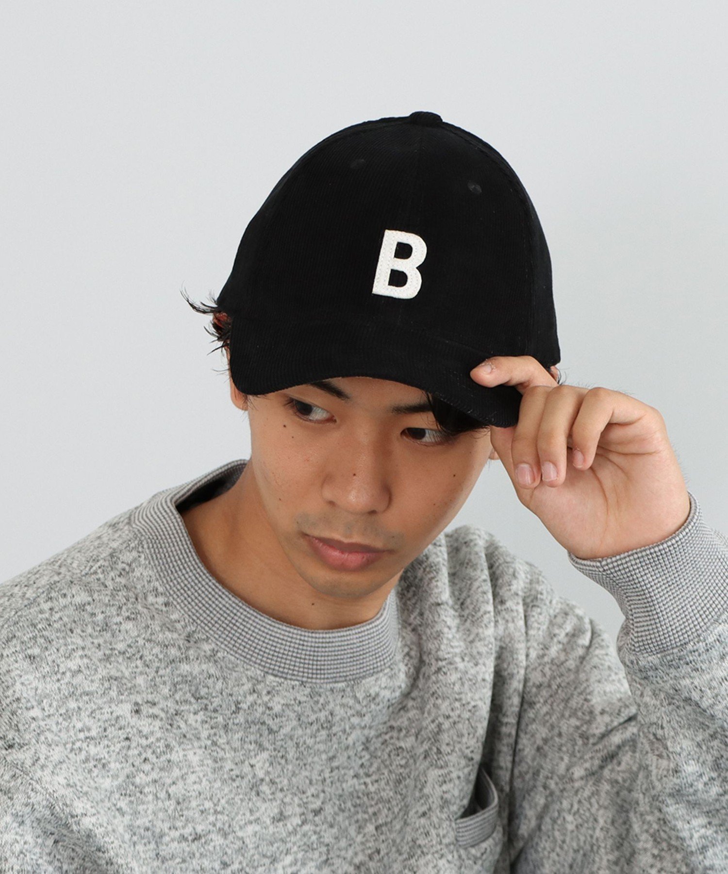 빔즈 BEAMS HEART 펠트 B로고 캡 모자 2컬러 네이비 블랙 - 상세 이미지 3