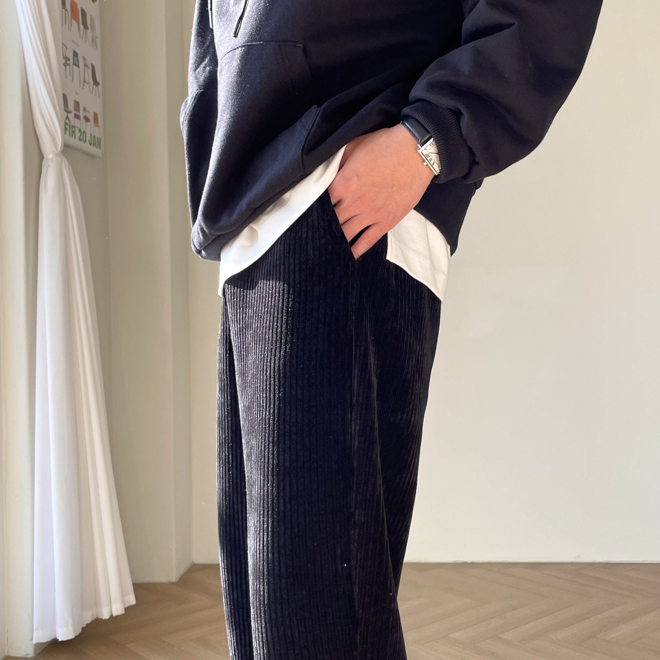 남자코듀로이팬츠 남자골덴바지 - 상세 이미지 2