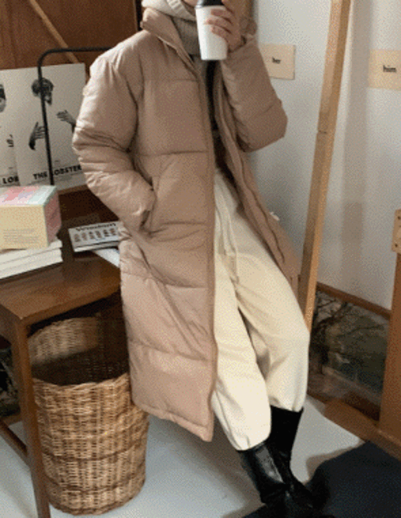파인드 윈터 데일리 웰론 롱 패딩 점퍼(4color) - 상품 이미지