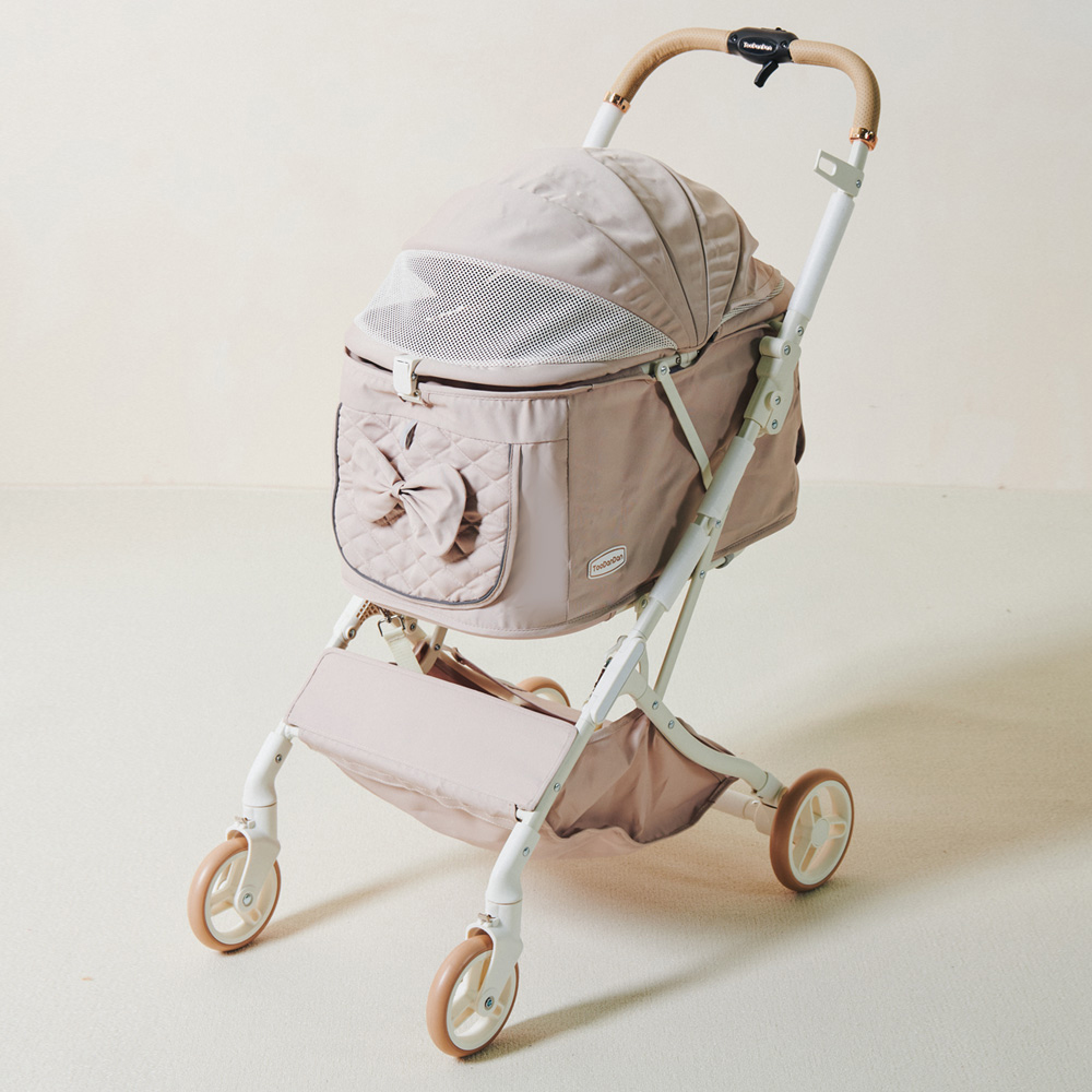 개과천선 프릴 반려동물 유모차 강아지 고양이 원터치 개모차 접이식