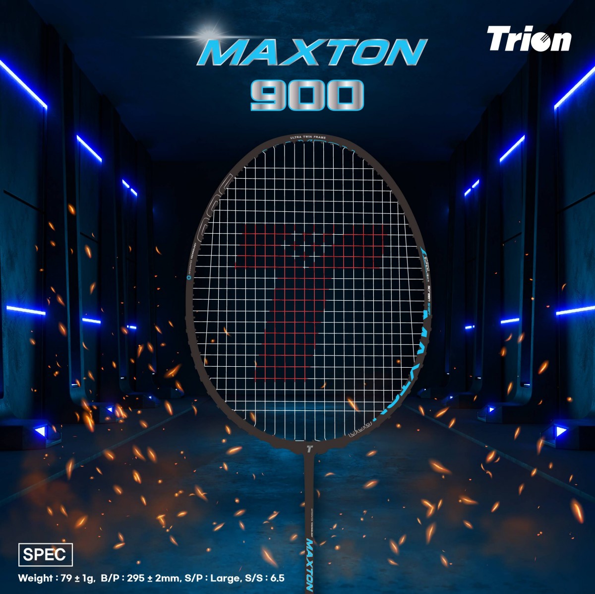 [4매듭/보상판매] 트라이온 MAXTON900 맥스턴 900 배드민턴 라켓 동호인 이미지 7