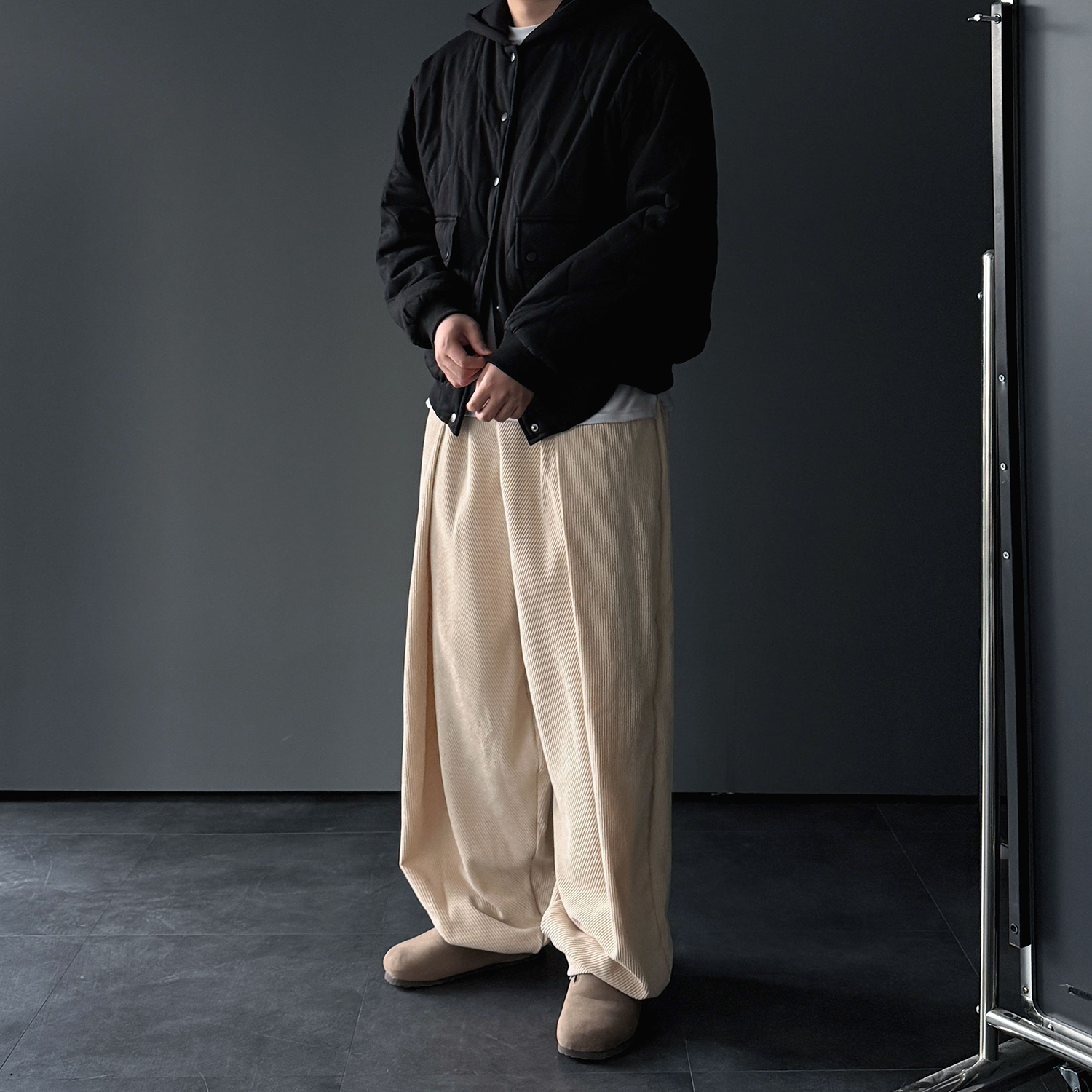 벌룬팬츠 남자코듀로이팬츠 와이드팬츠 골덴바지 - 상세 이미지 4