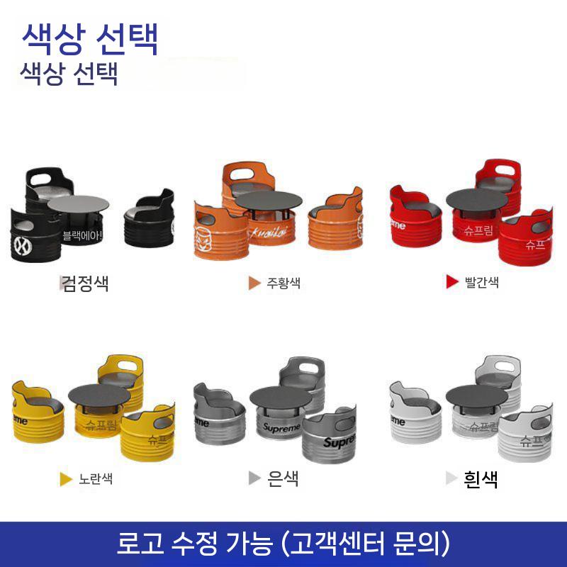 드럼 통 테이블 의자 샵 카페 매장 오일 창업 음식점 드럼통 인테리어 디자인 식탁 업소용 테이블1+의자3(베개X) - 상세 이미지 5