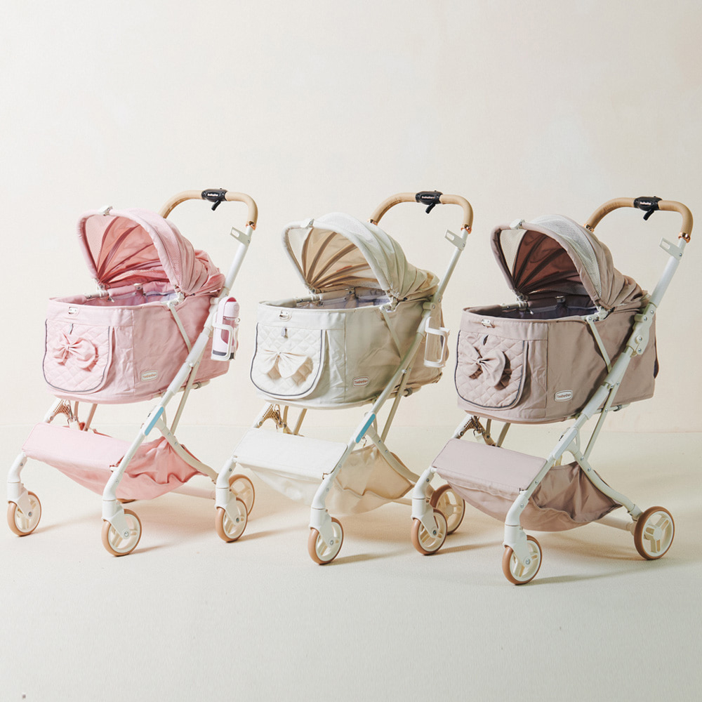 개과천선 프릴 반려동물 유모차 강아지 고양이 원터치 개모차 접이식