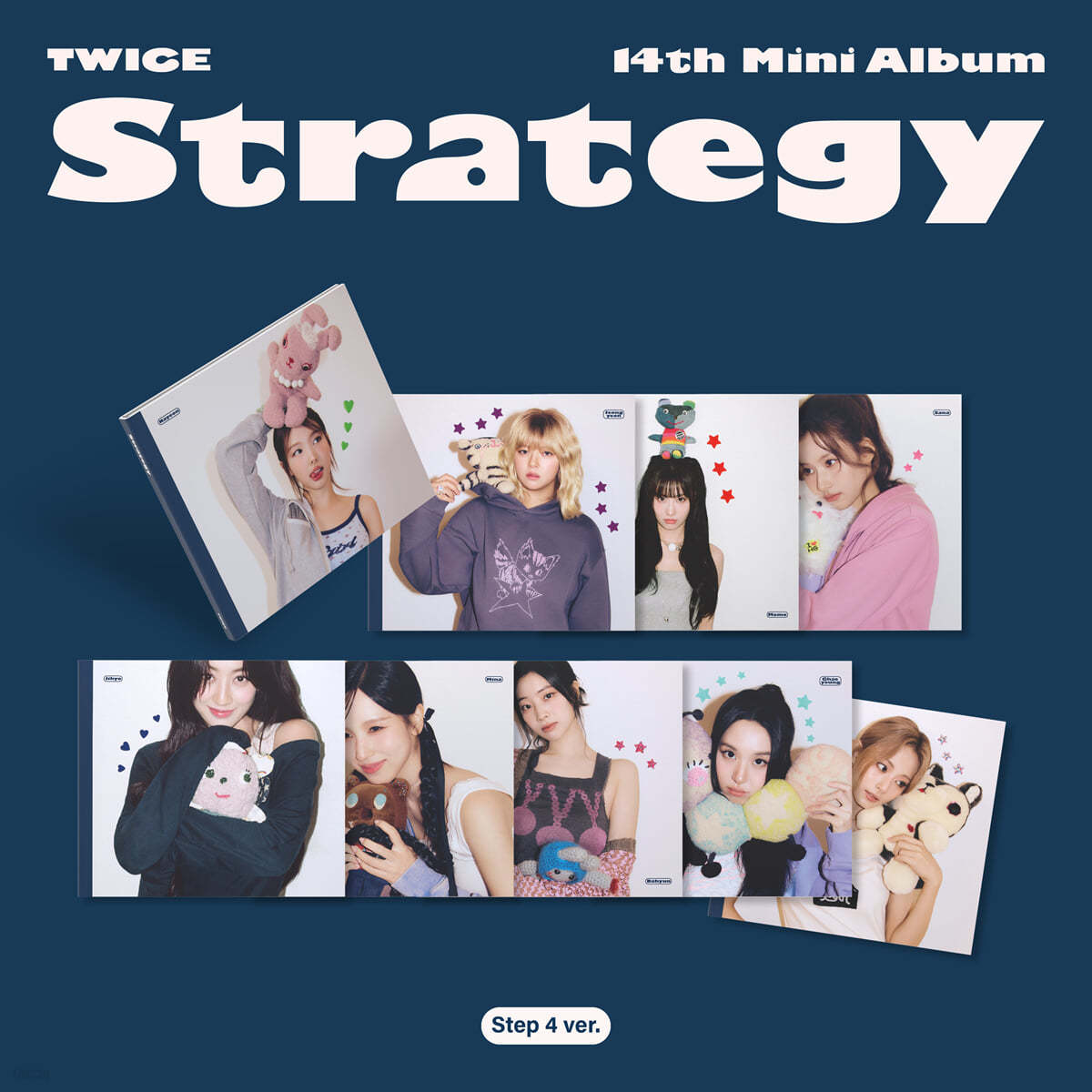 TWICE 트와이스 STRATEGY 14th Mini Album Step4 버전 예판특전 포함 - 상품 이미지