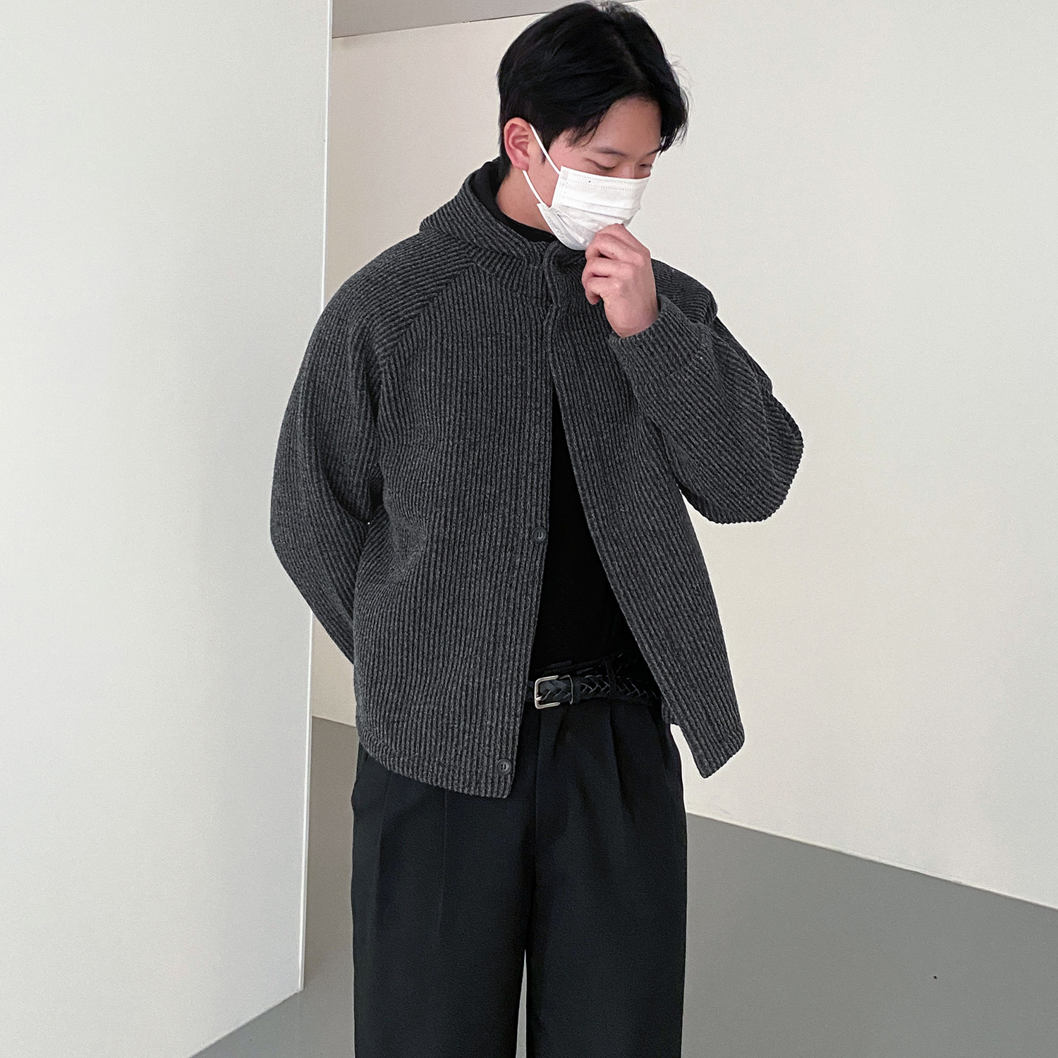남자크롭자켓 남자후드자켓 - 상세 이미지 5
