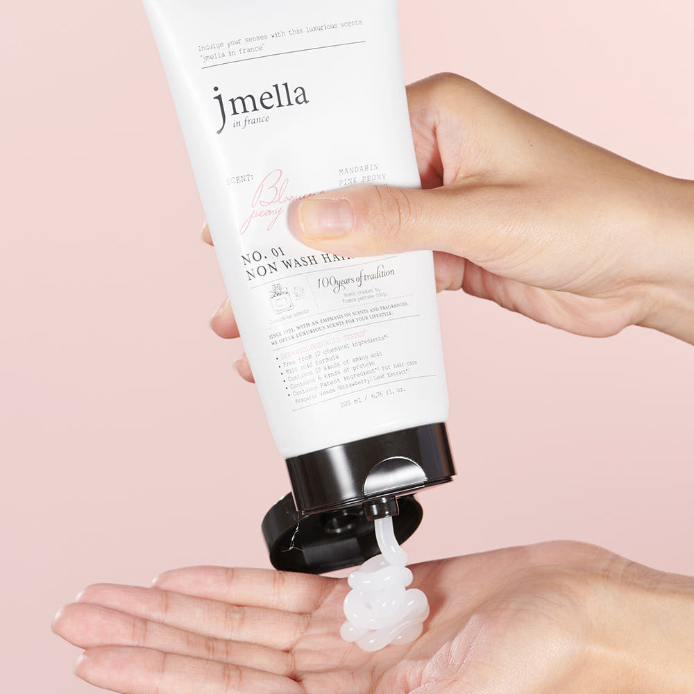[선물세트] 제이멜라 페이보릿 블루밍 피오니 노워시 트리트먼트 헤어팩 200ml&우드브러쉬 - 상세 이미지 3