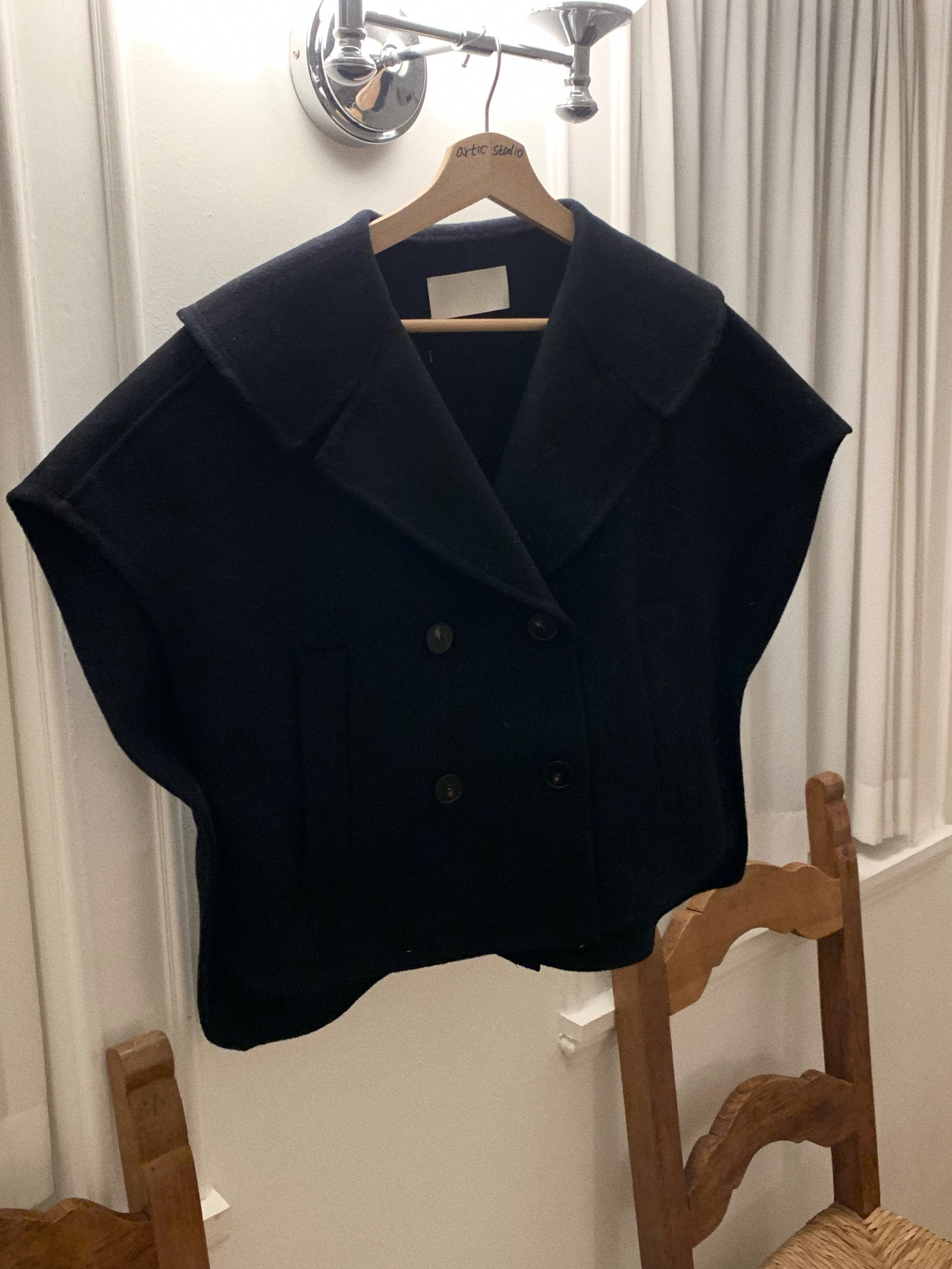 [울100%] 더블 핸드메이드 울 베스트 코트 (1color) / 조끼코트 / 더블코트 / 겨울코트 / 울코트 / 상세 이미지 8