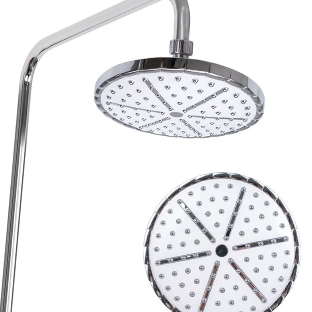 샤워기헤드 원형 대헤드 해바라기 화이트욕실 수전