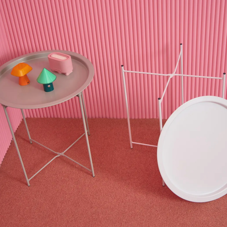 접이식 원형 테이블 좁은 공간 틈새 보관 미니멀 사이즈 1인용 테이블