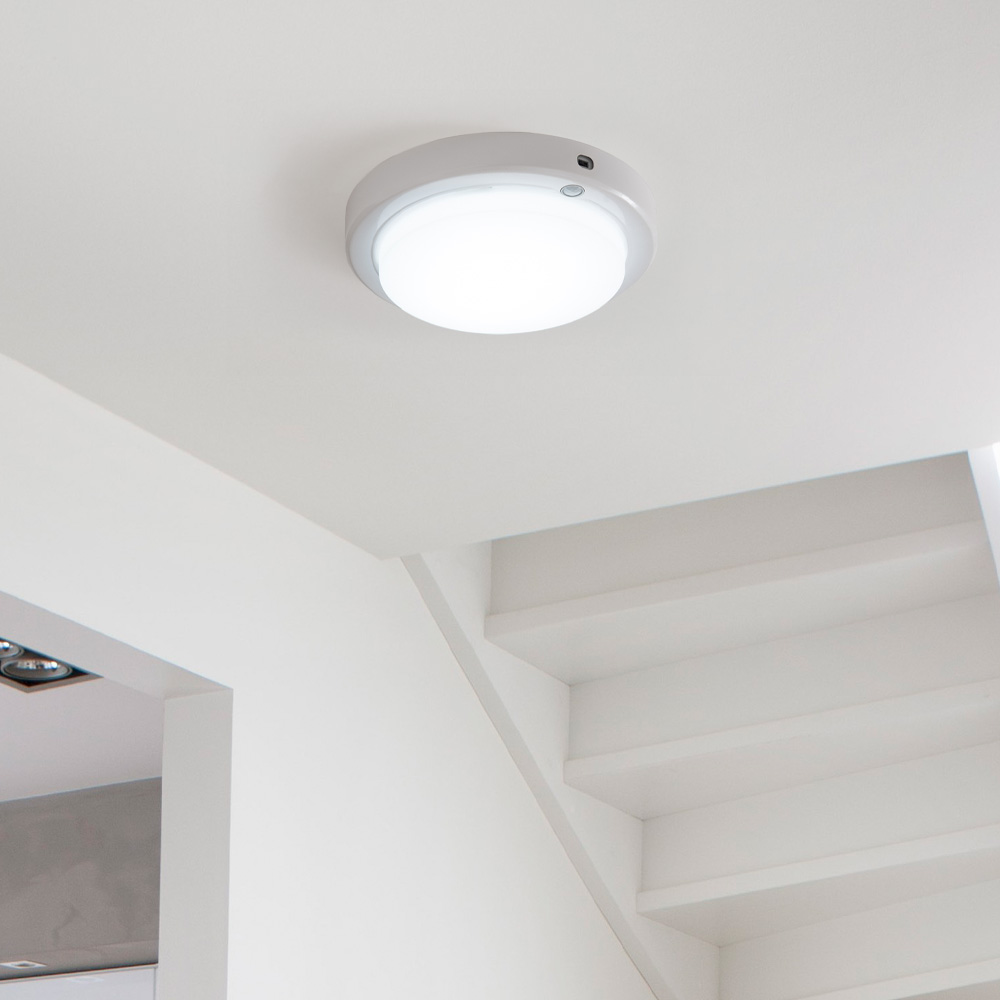 LED 플러스 원형 직부등 유백 15W 주광색 복도 현관조명 베란다등