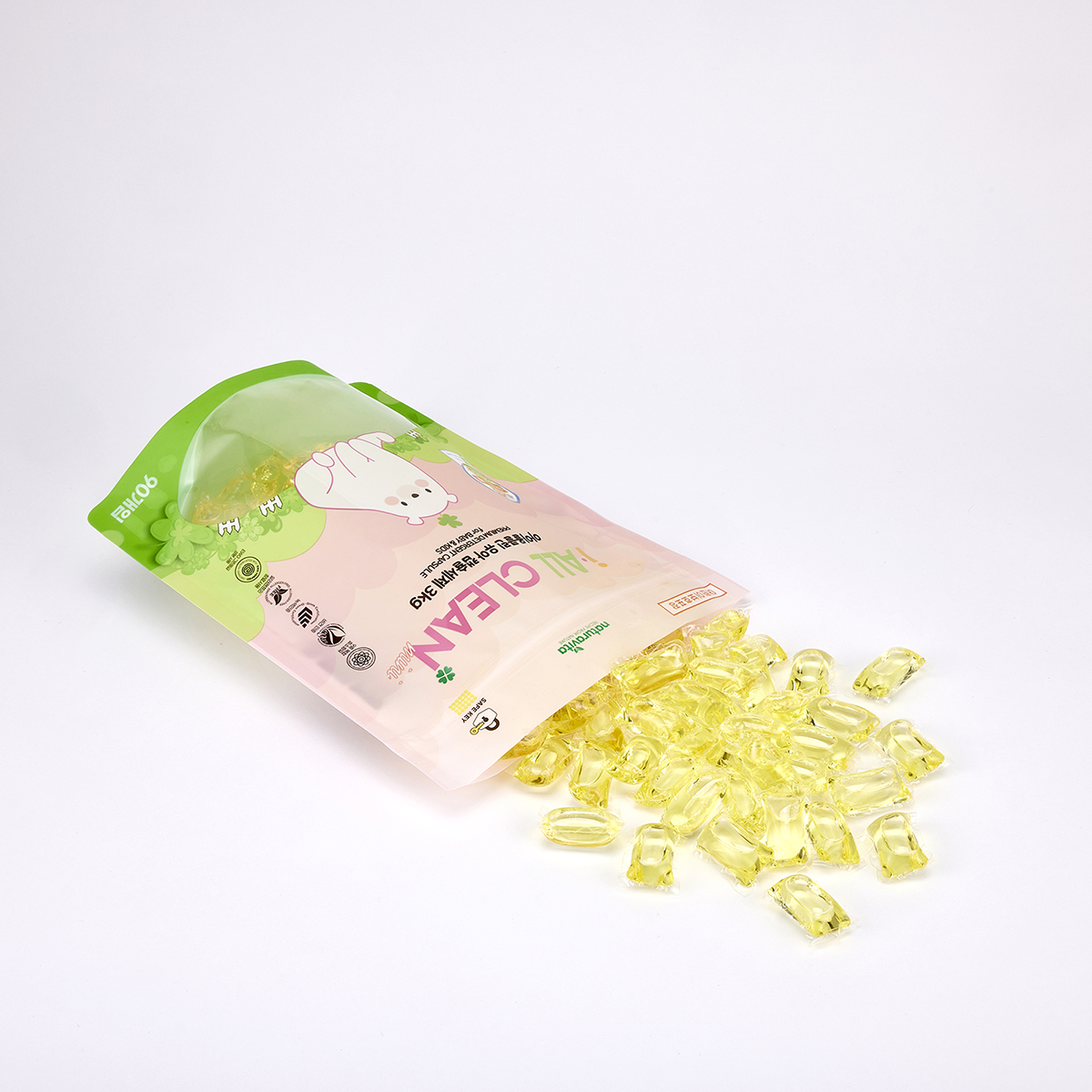 나투라비타 아이올클린 신생아 유아 아기세제 효소 캡슐세제 7g 90개입 미니 중성 세탁세제