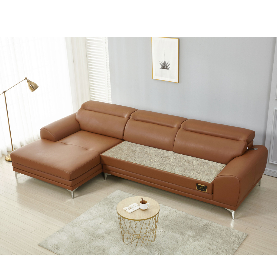 브리즈스톤 앨빈 코너카우치 돌쇼파 가죽 소파 돌침대쇼파