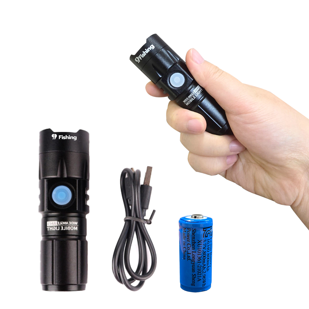 초고광도 랜턴 충전식 USB 다기능 led 손전등 휴대용 후레쉬 써치라이트