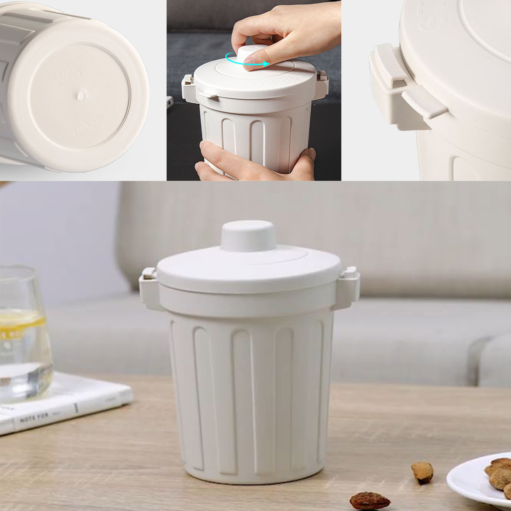 진공 음식물 쓰레기통 다용도 주방 미끄럼방지 냄새 밀폐 용기