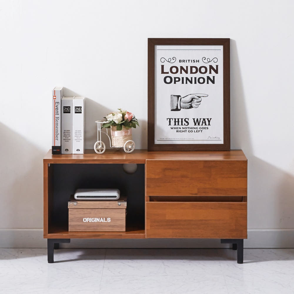 포머 안방 낮은 미니티비다이 폭좁은 tv선반 거실장 800