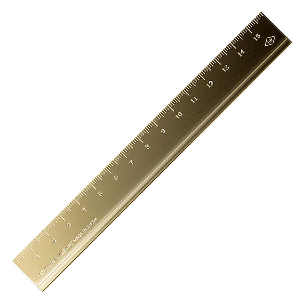 일본 미도리 황동 브라스 자 15cm - 상품 이미지