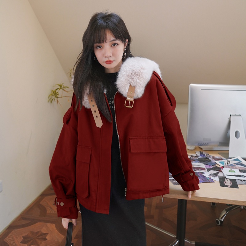 퍼카라 루즈핏 자켓 - 상세 이미지 4