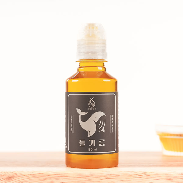 마개가 편리한 저온압착 국산 생들기름 180ml, 1개