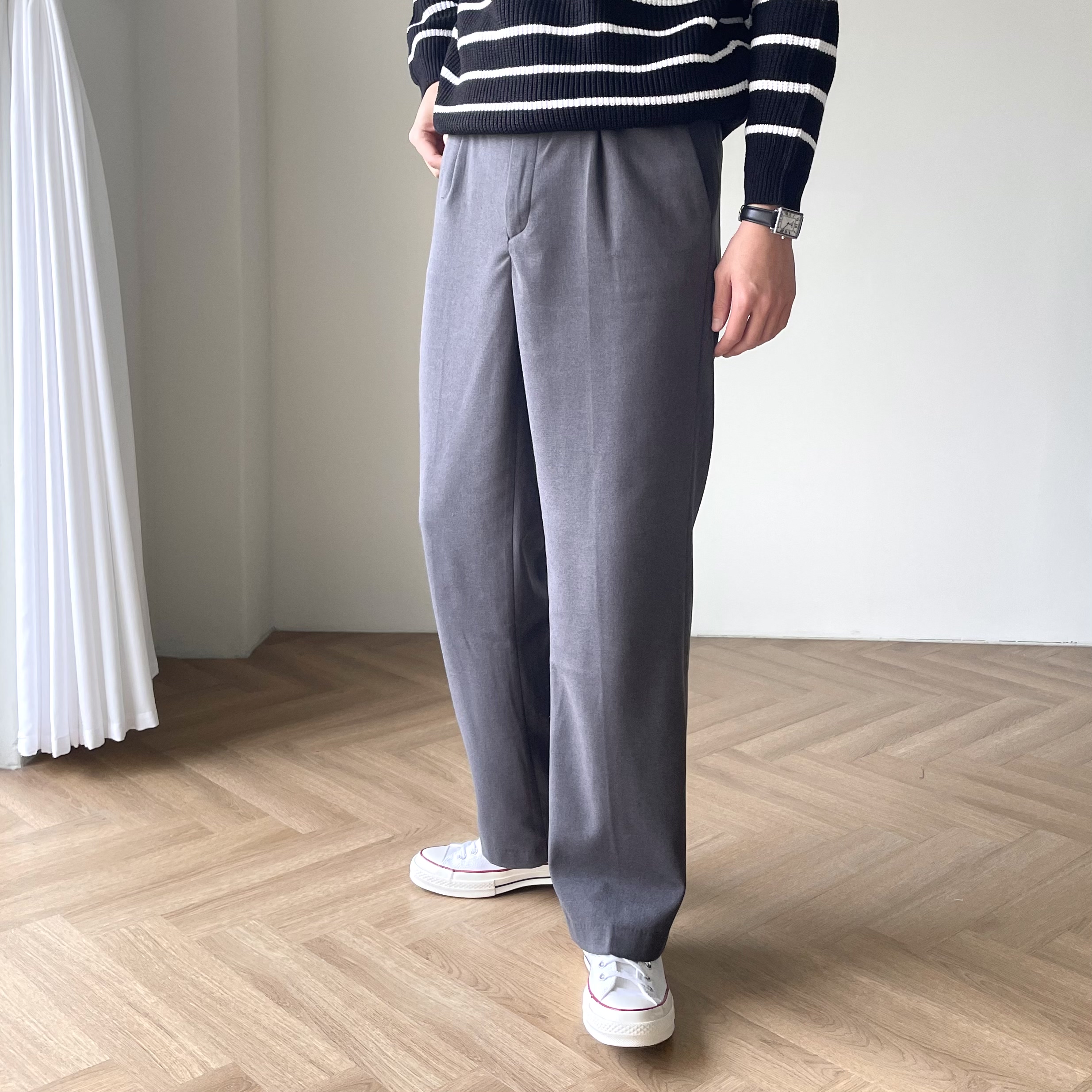 남성기모슬랙스 남자겨울슬랙스 기모정장바지 - 상세 이미지 3