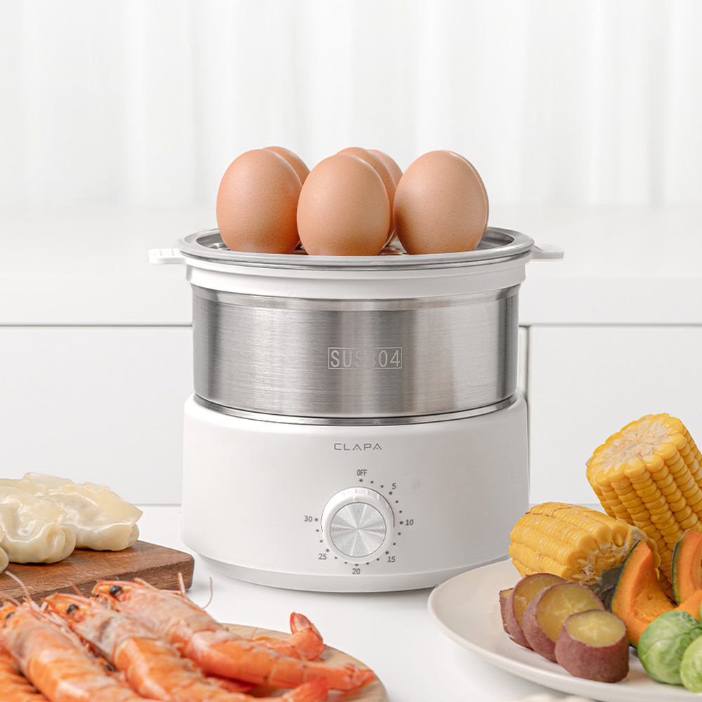 [26년형] 클래파 계란찜기 올스텐 완벽세척 2단 계란삶는 기계 호빵 고구마 완숙 에그쿠커