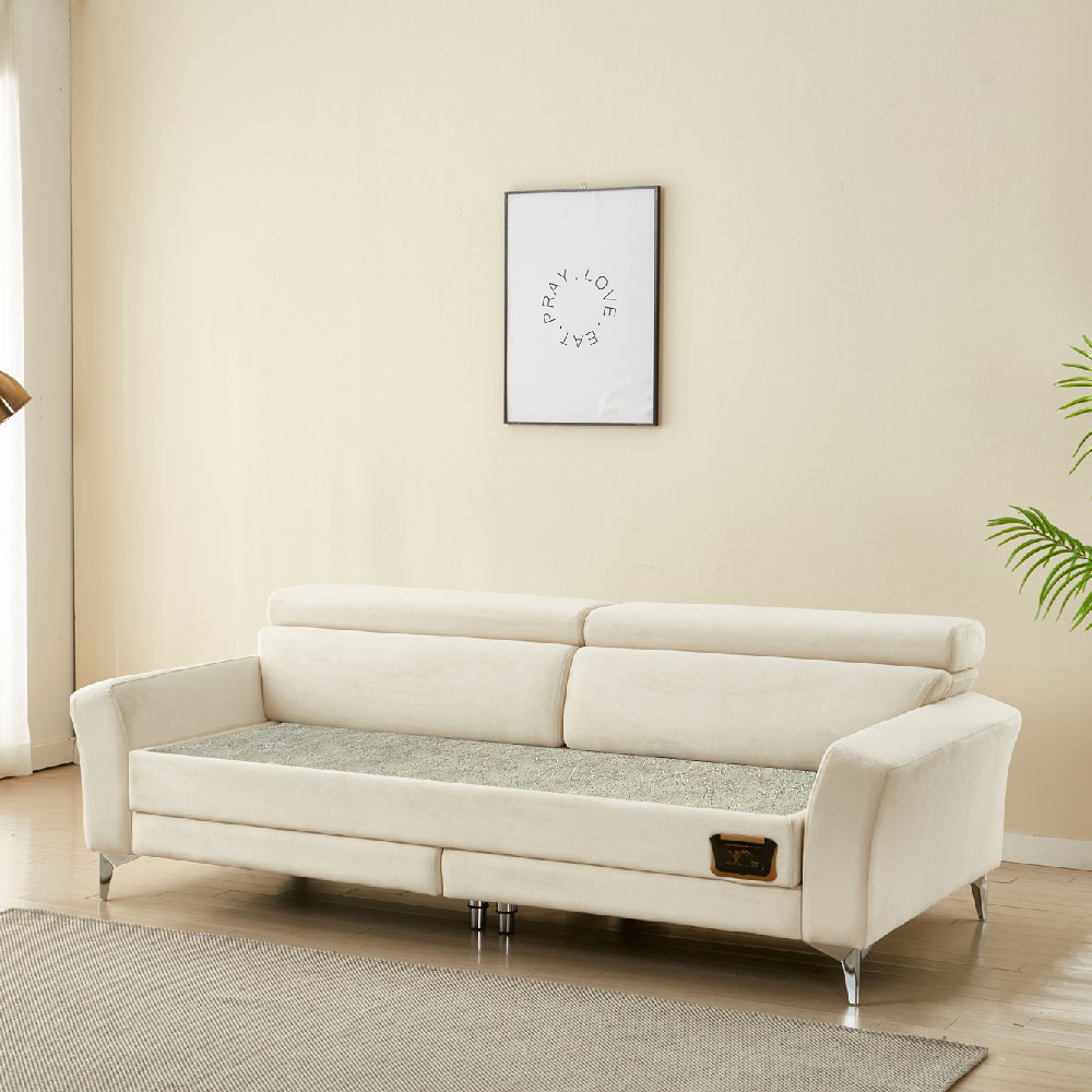 브리즈스톤 킹마담건강침대 티지 3인용 돌쇼파 청맥반석