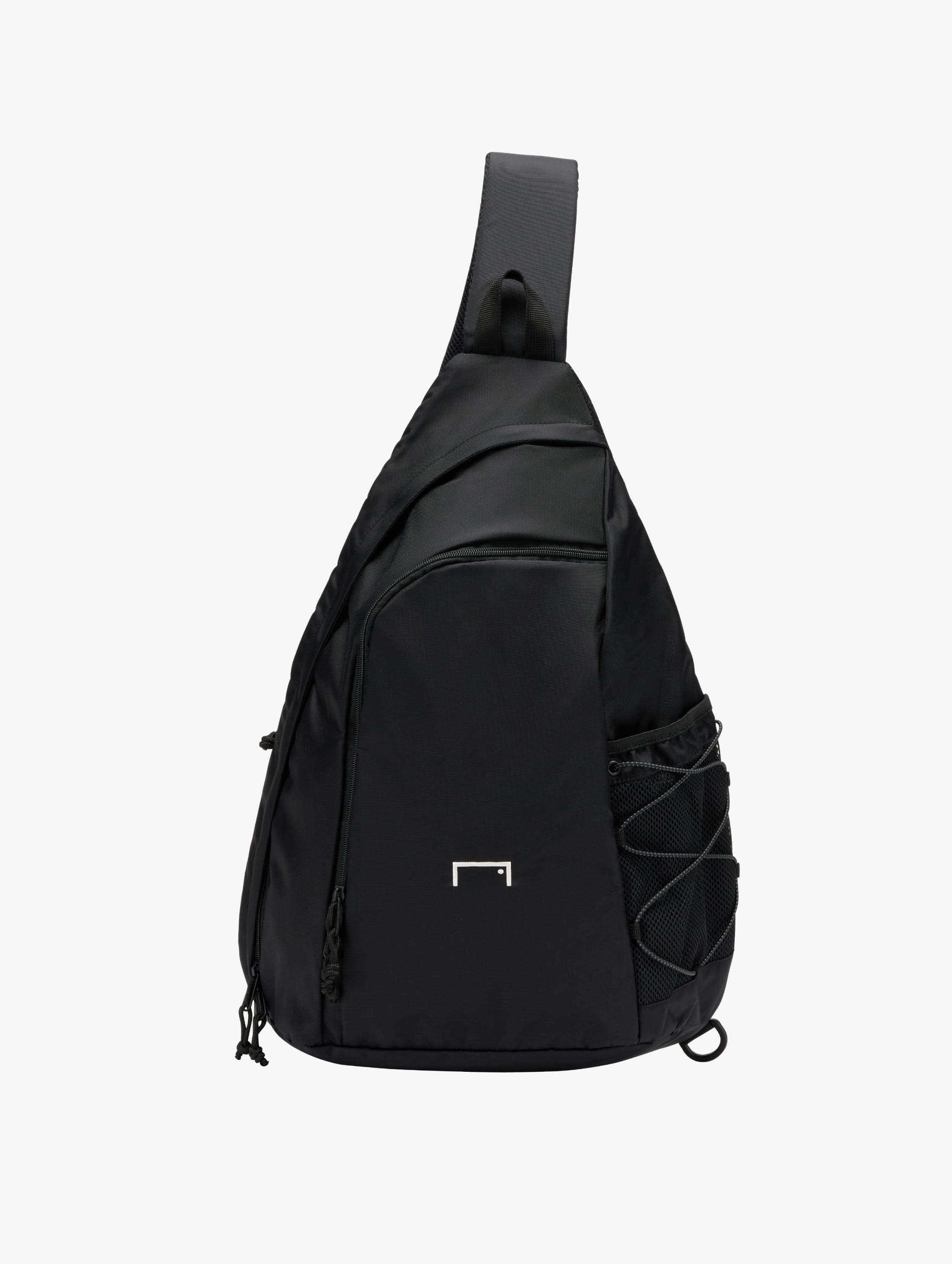 NYLON LARGE SLING BAG-BLACK - 상품 이미지