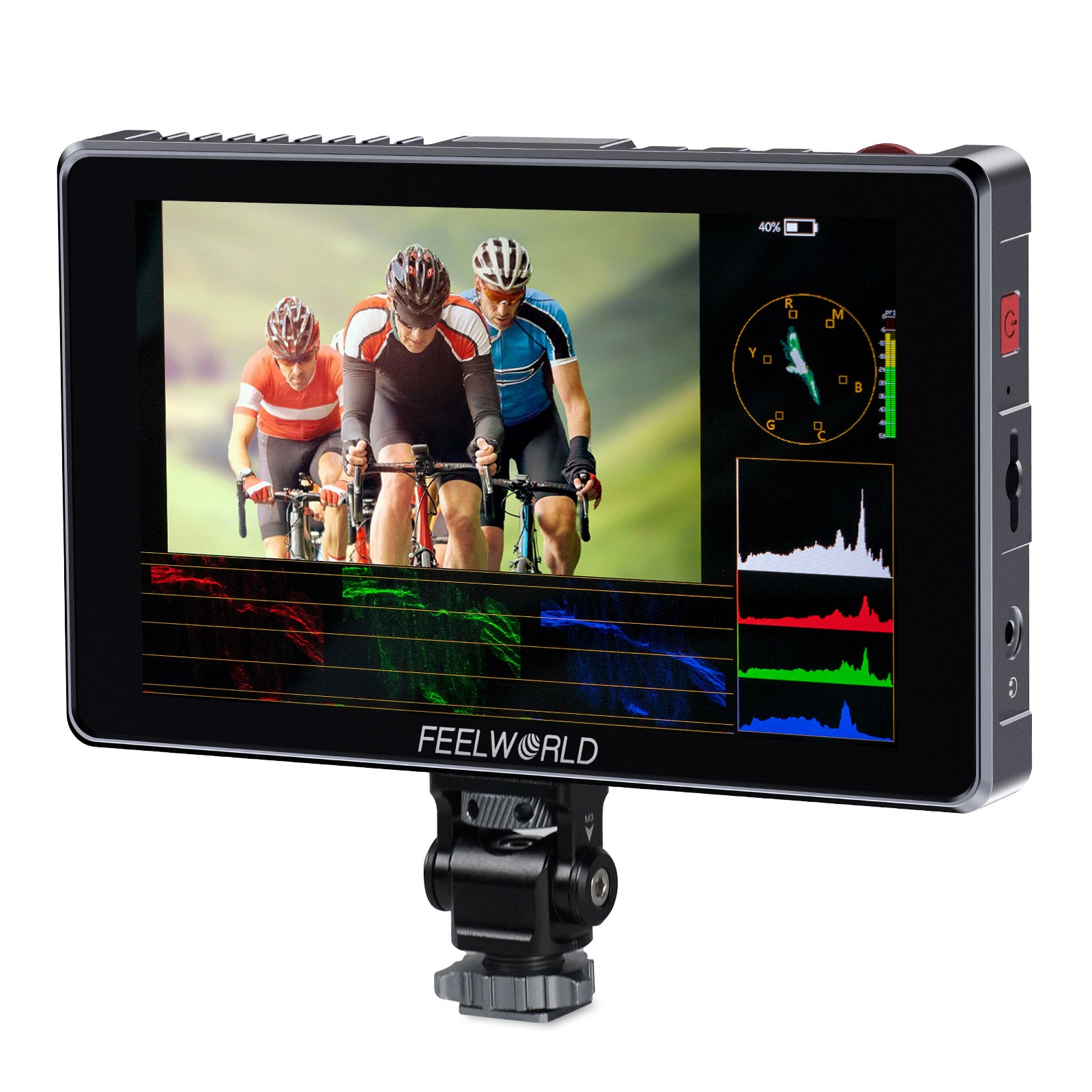 필월드 S7 7인치 카메라 필드 모니터 1600nit 12G SDI 터치스크린 - 상품 이미지