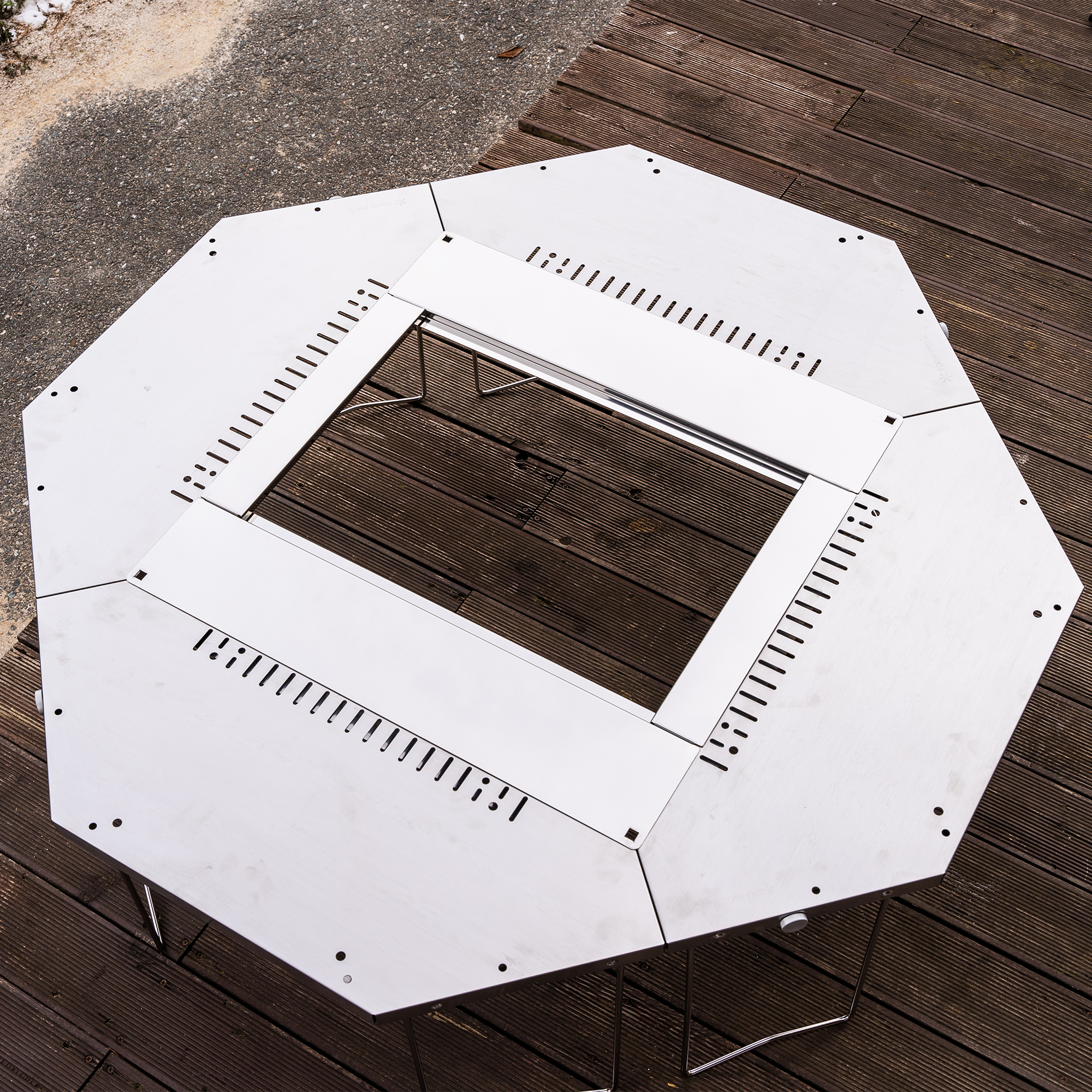 스노우피크 지카로 호환 윙 상판 캠핑 화로대 테이블 거치대