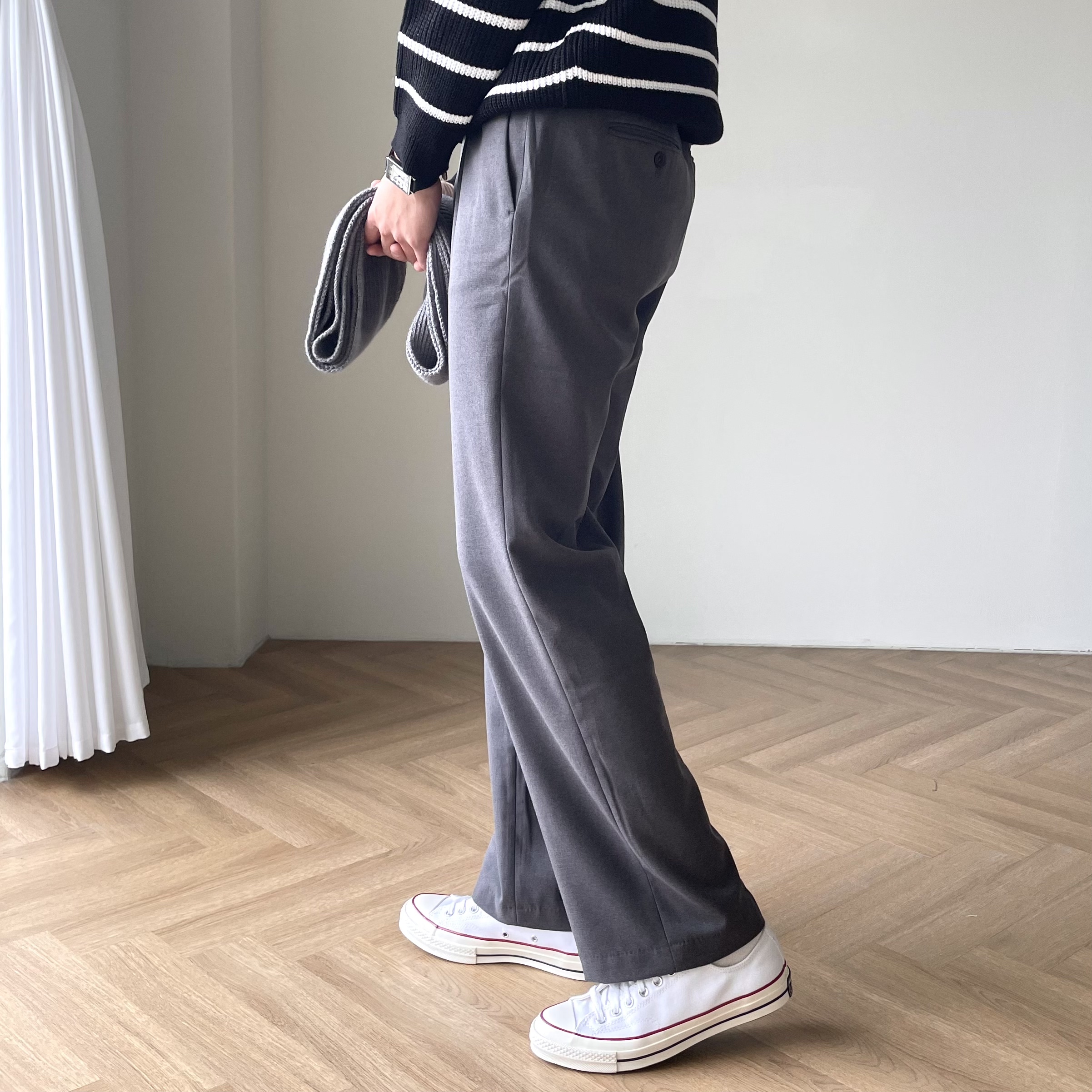 남성기모슬랙스 남자겨울슬랙스 기모정장바지 - 상세 이미지 5