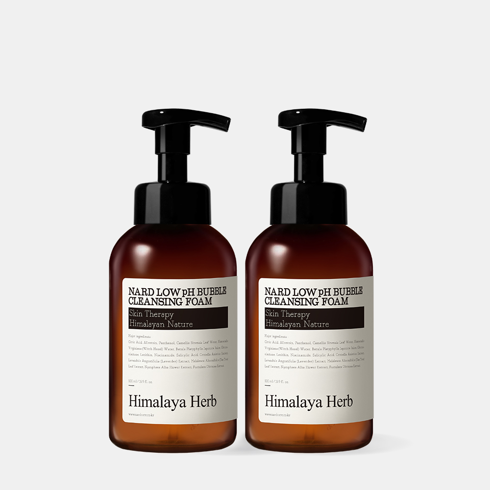 [2개] 나드 약산성 버블 클렌징폼 500ml 저자극 대용량 폼클렌징 세안제 제품 이미지