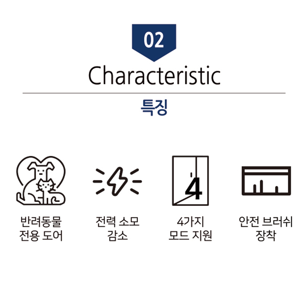 고양이출입문 강아지방문 셀프펫도어시공 화이트 S 이미지 7