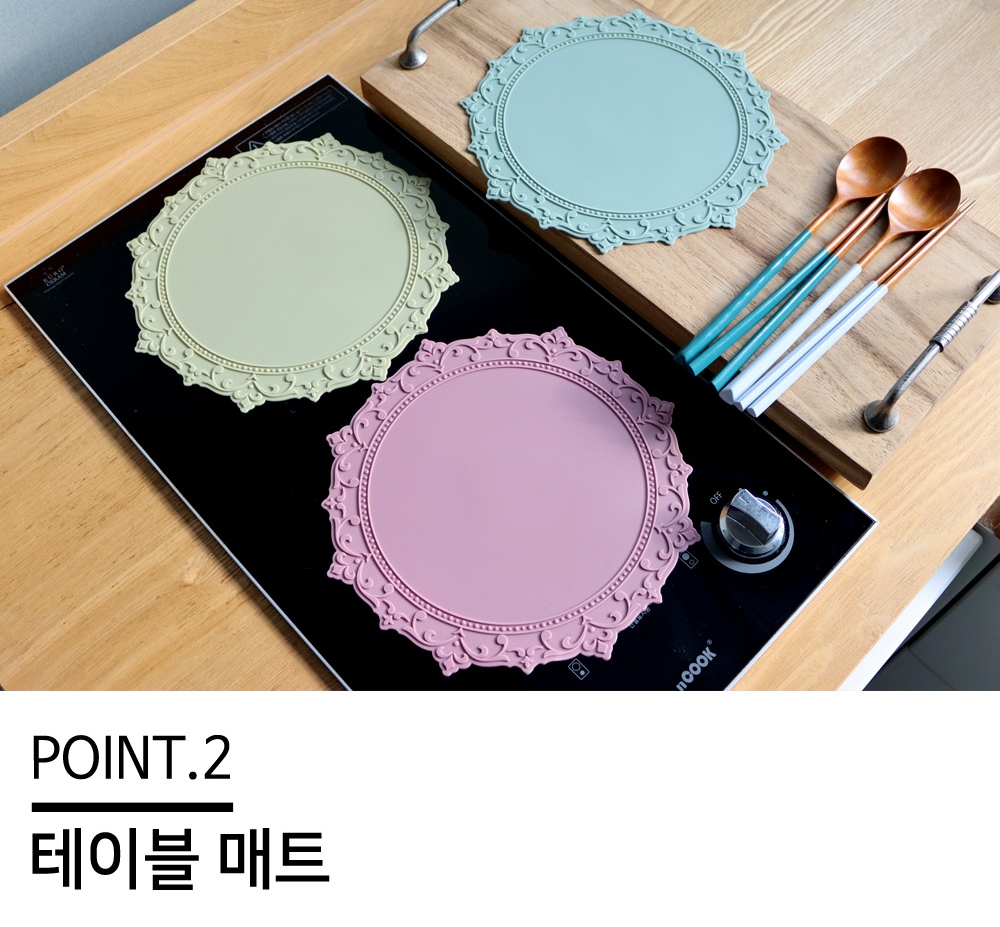 인덕션 보호 매트 스크래치 방지 실리콘패드 국내생산 7color - 상세 이미지 3