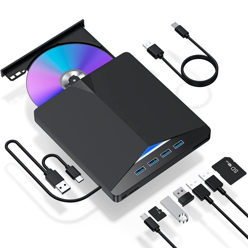 8-in-1 USB3.0 울트라 외부 CD-ROM HD 플레이어 휴대용 CD DVD 플레이어 - 상세 이미지 2