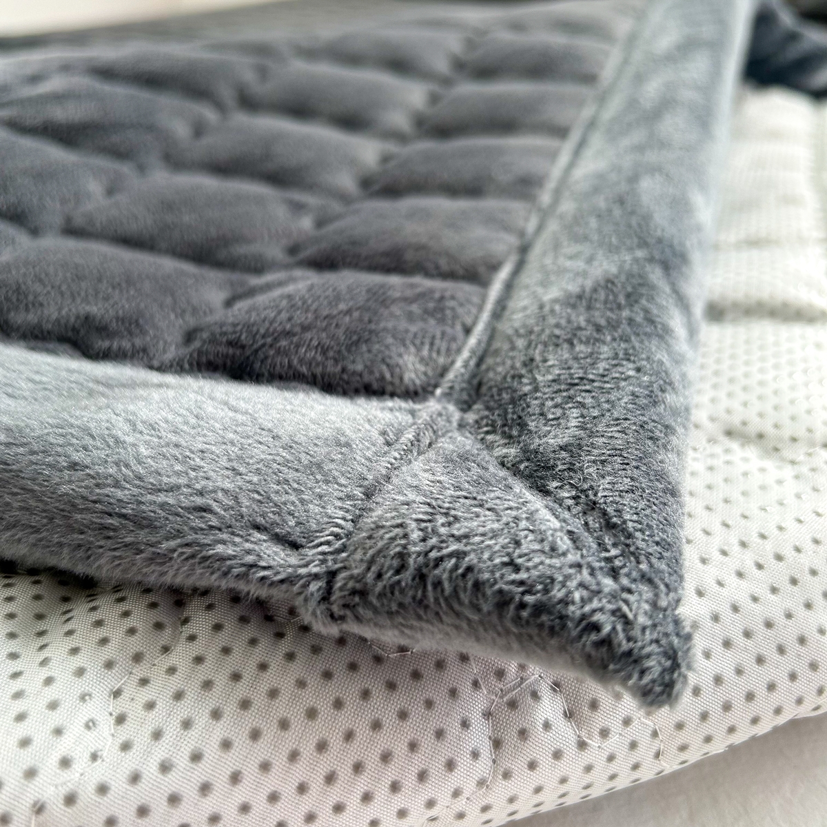 극세사패드 슈퍼싱글 논슬립 무지 겨울침대패드 SS