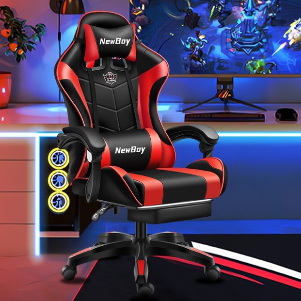 편안한 게임방 의자 튼튼한 컴퓨터 체어 높이조절 게이밍 의자