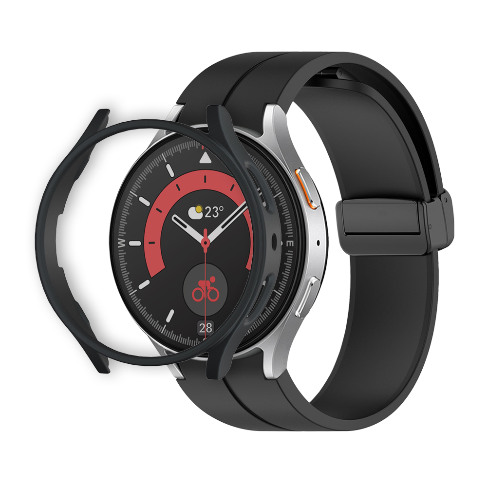 TXLX 갤럭시워치 D버클 스트랩 하프커버 케이스 세트 40 43 44 45 47 mm 프로 클래식