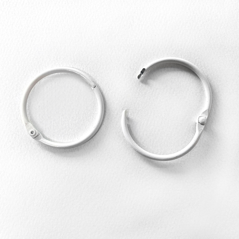 (4p) 4.5cm 금속 컬러 왕고리 간편 빅사이즈 링고리 오링고리 키링고리 이미지 8